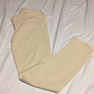 Beige skinny jeans